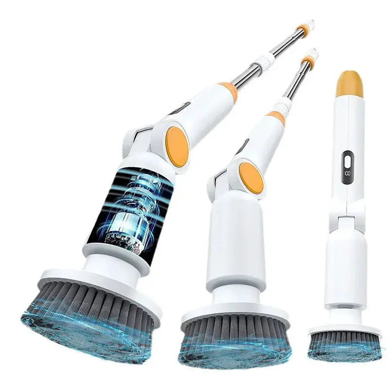 Electric Spin Scrubber | 8 In 1 Versatility | Adjustable Extension Handle