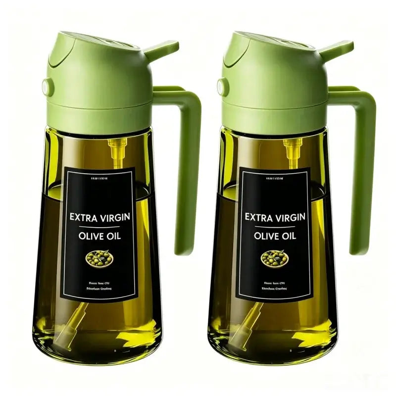 Olive Oil Dispenser | 470ml Capacity | 2 In 1 Spray And Pour | Glass