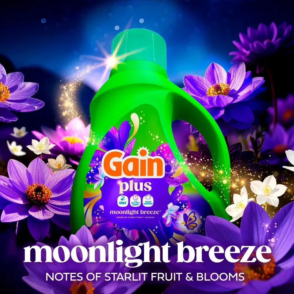 Liquid Laundry Detergent | 99 Oz | 75 Loads | Moonlight Breeze