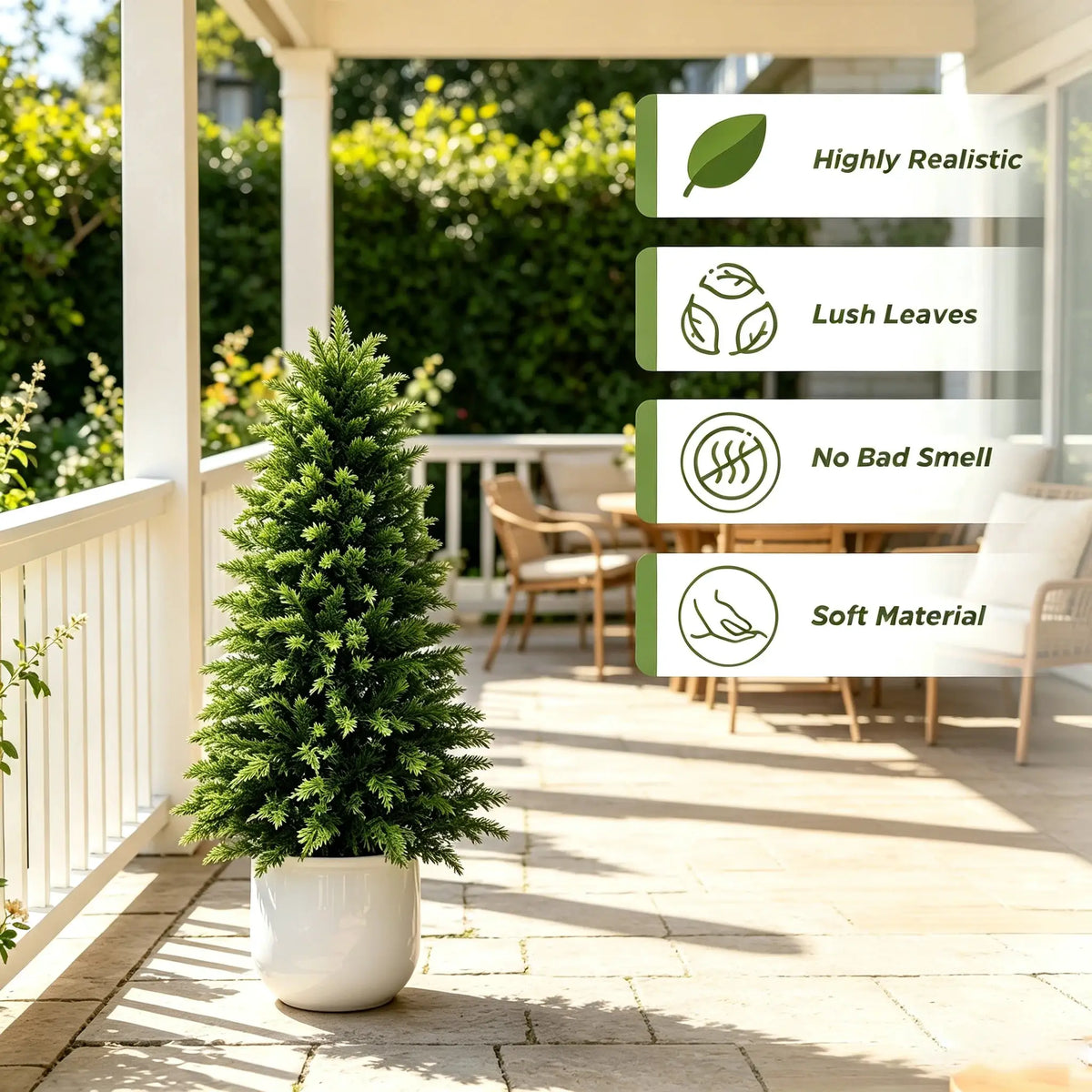 Artificial Cedar Topiary | UV Resistant | Indoor Outdoor | 2 To 6 Ft