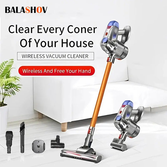 Cordless Stick Vacuum | LED Light | Foldable Design