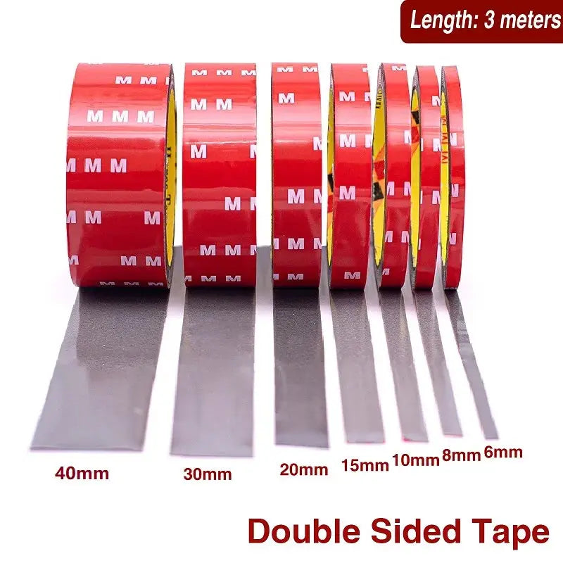 Double Sided Tape | 300cm Acrylic Foam | High Temp Rated | Gray Roll