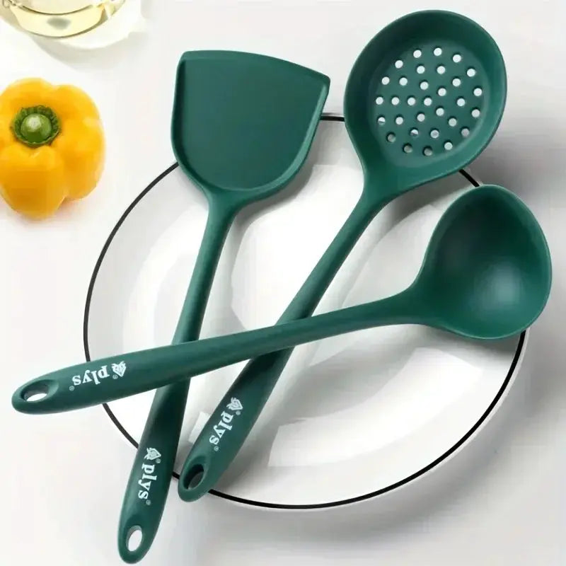 Silicone spatula cooking set, household heat-resistant frying pan, non-stick pan, stirring pot kitchen utensils from PriceLows™