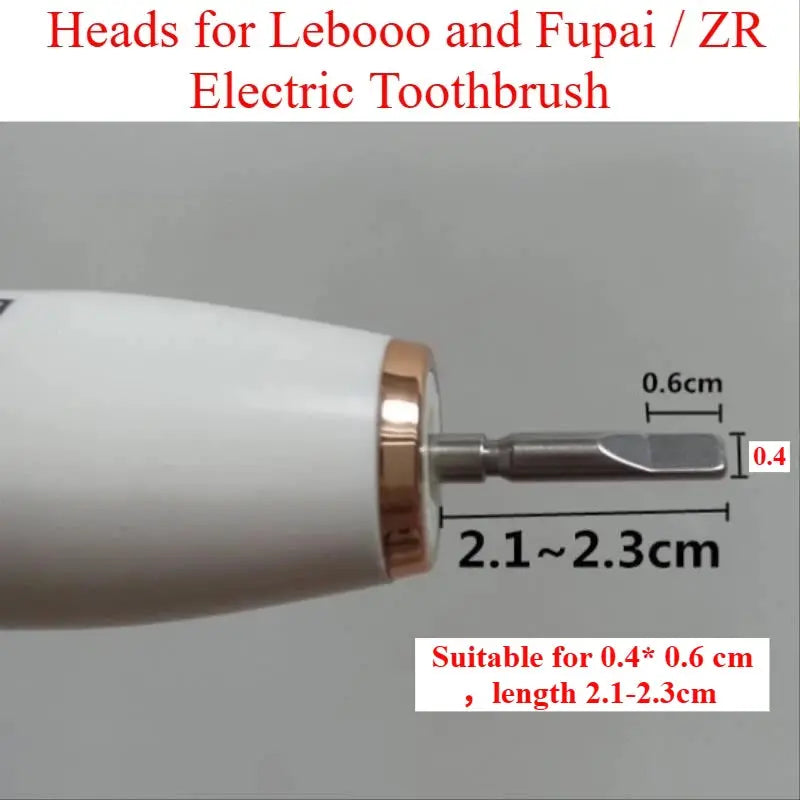 8pcs Replacement Brush Heads for Lebooo and Fupai / ZR Electric Toothbrush Dupont Bristle Sealed Bristle 0.4* 0.6-and 2.1-2.3cm from PriceLows™