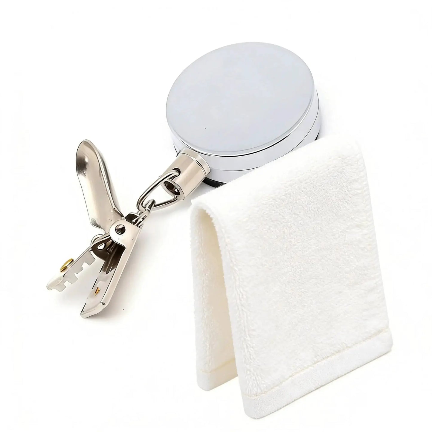 Retractable Towel Rack | Self-Adhesive Wall Mount | No Drilling | One Size