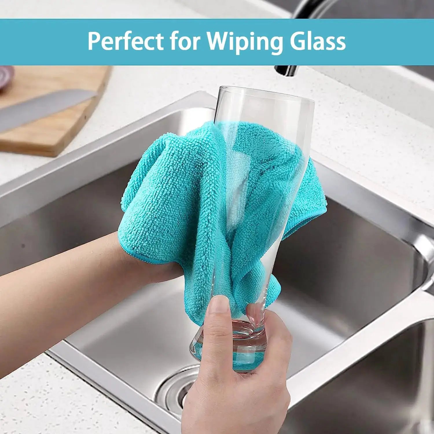 12pcs Microfiber Cleaning Cloth 30X30 cm ,12 Pack Cleaning Rag, Cleaning Towels with 4 Color Assorted,11.8"X11.8" from PriceLows™