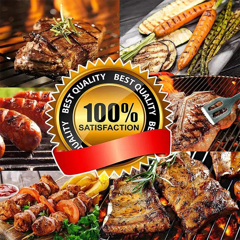BBQ Grill Utensil Set | Stainless Steel | Portable | Case Included
