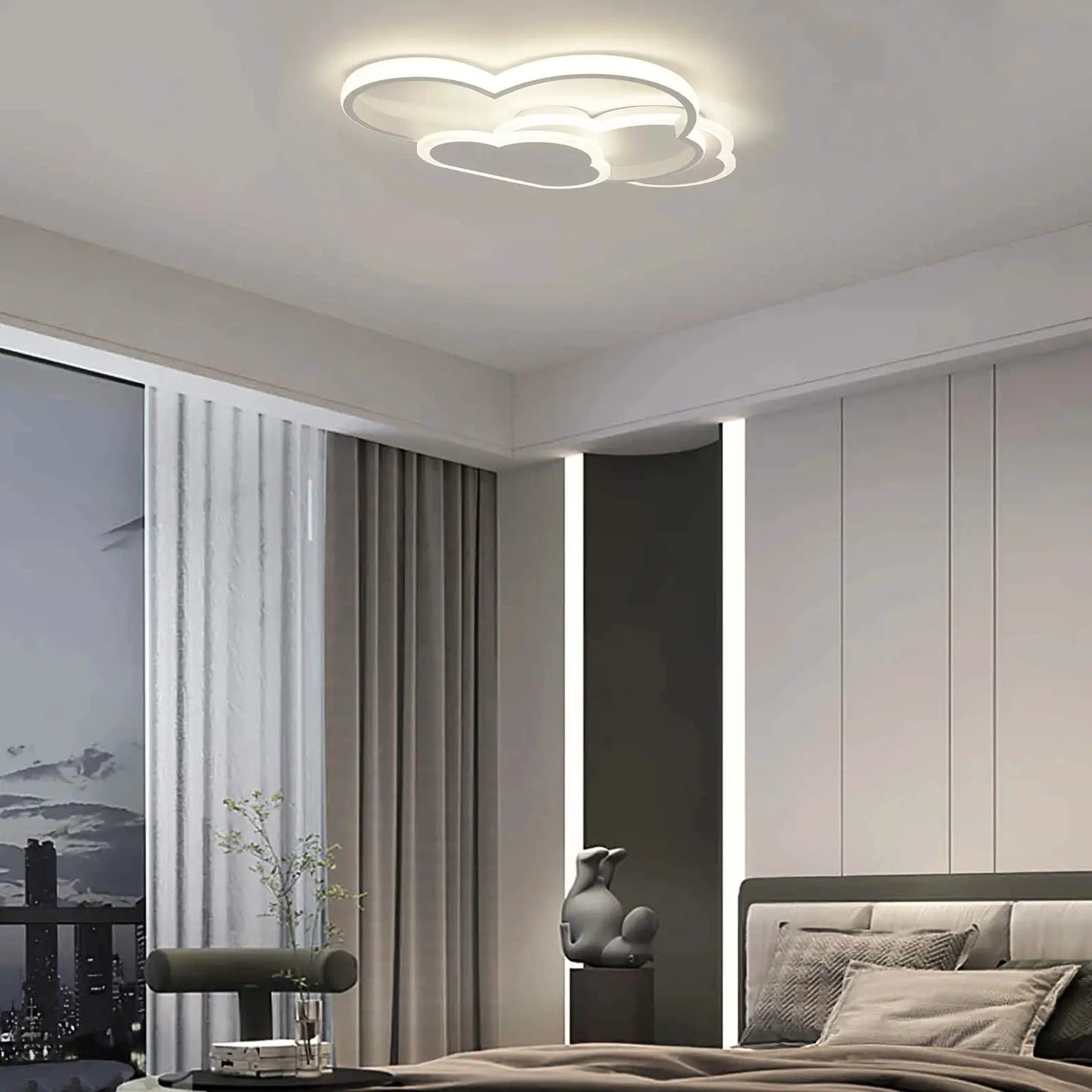 Cloud LED Ceiling Lamp 22" Modern Minimalist Lighting 52cm for Living Room Children's Room Bedroom from PriceLows™