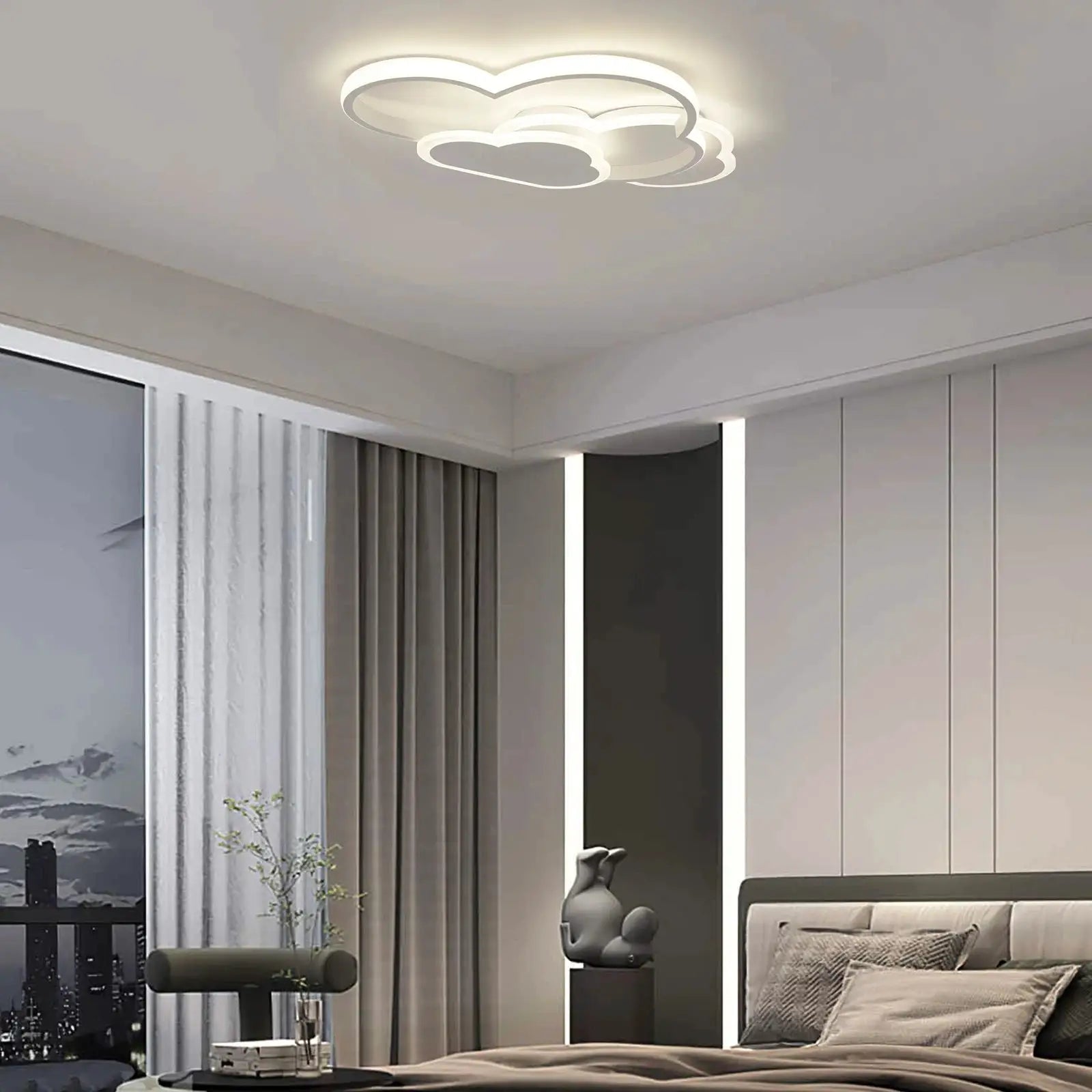 Cloud LED Ceiling Lamp 22" Modern Minimalist Lighting 52cm for Living Room Children's Room Bedroom from PriceLows™