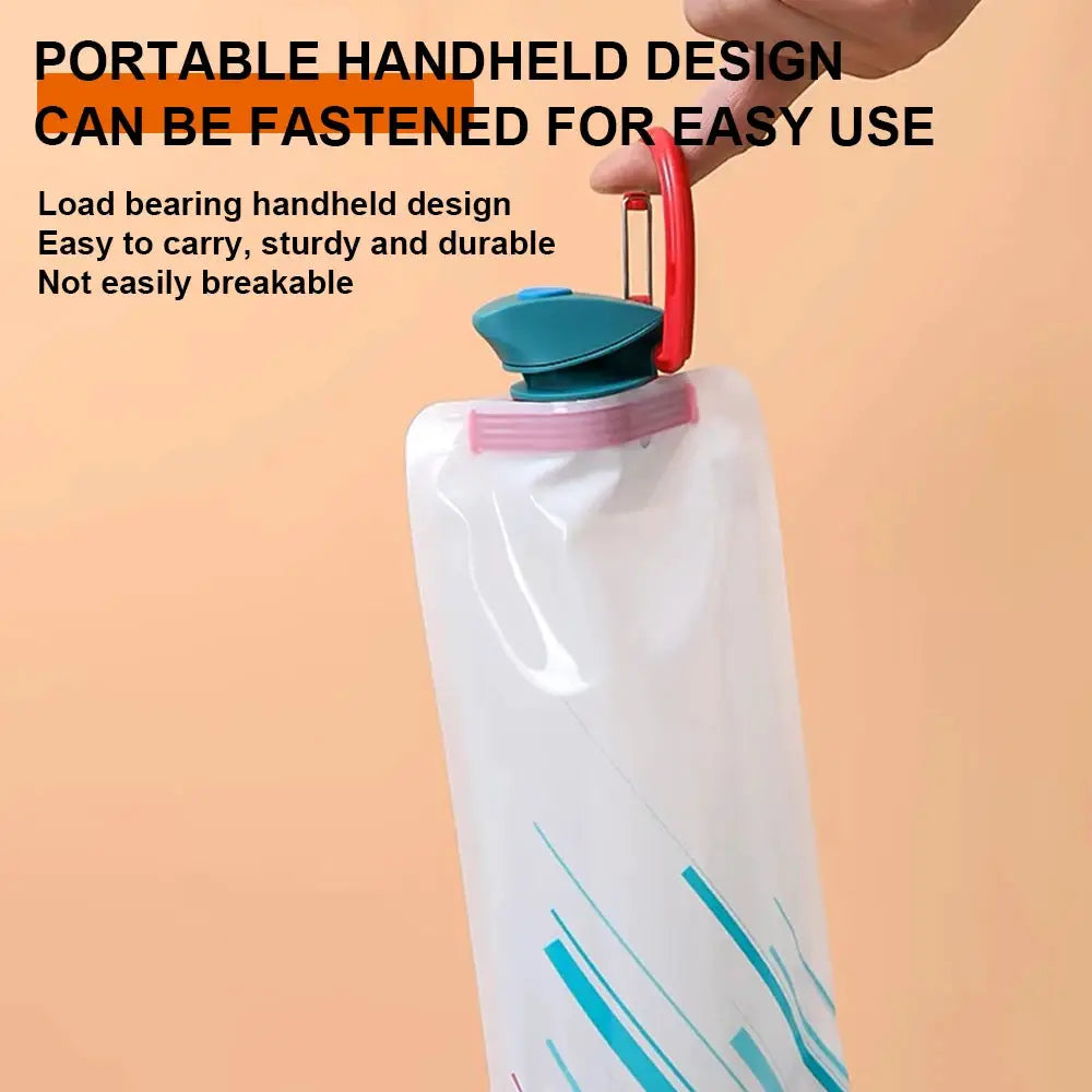 Outdoor Cycling Sports Water Bottle - Mountaineering Portable Water Cup - PE Plastic Folding Water Bag - Gift Promotion Water from PriceLows™