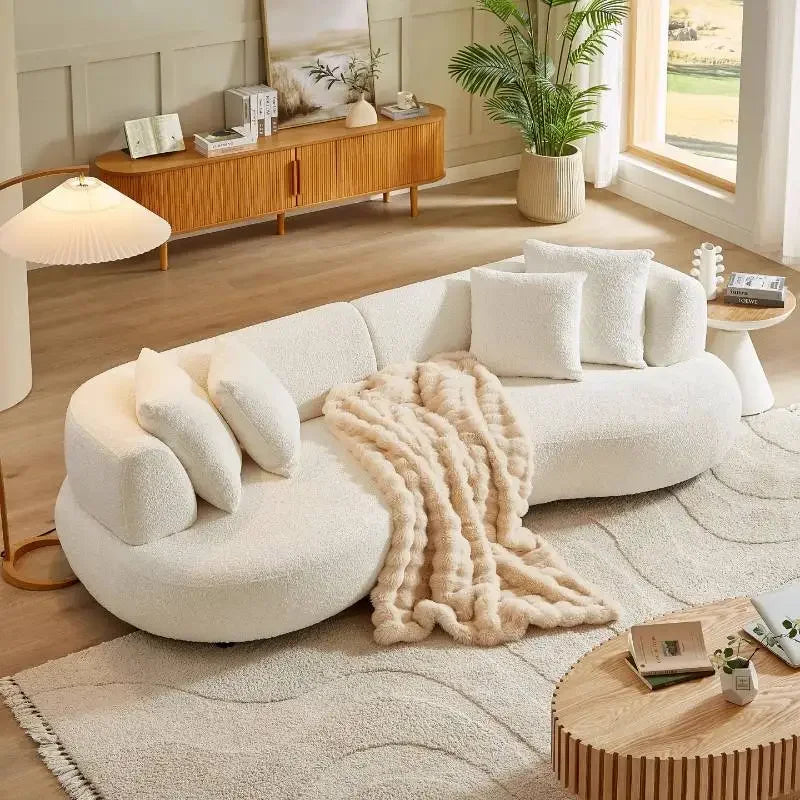 Sofa | Wooden Frame Minimalist Design | Nordic Retro Style | Single