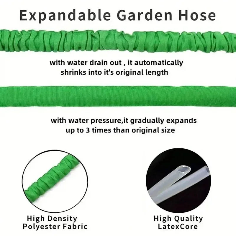 25FT-200FT Expandable Garden Watering Hose High Pressure Car Wash Magic Flexible Water Hose Jardin Irrigation Cleaning Tools from PriceLows™