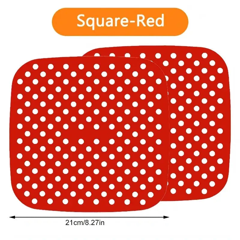 Silicone Air Fryer Mat | 2 Pack | Non-Stick | For Air Fryers