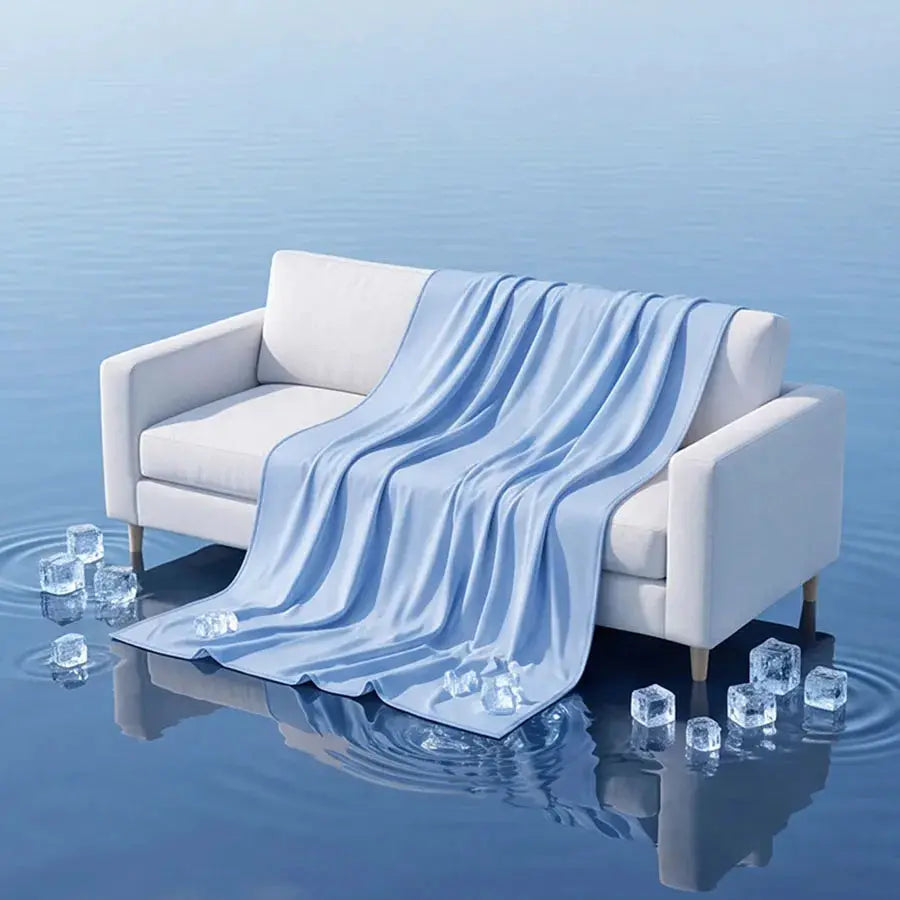 Summer Ice Silk Cooling Blanket | Lightweight Breathable | Multi Color