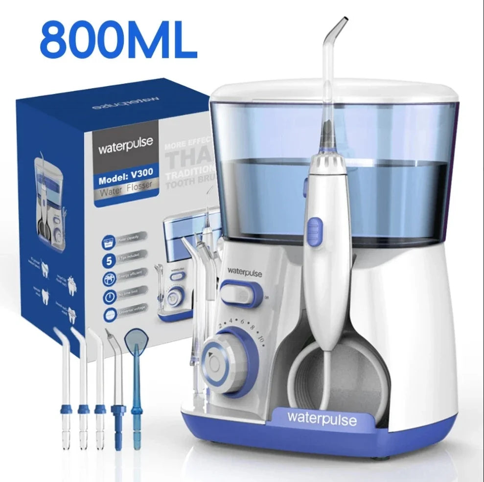 Water Flosser | High Pressure Jet | 5 Nozzles | Portable V300