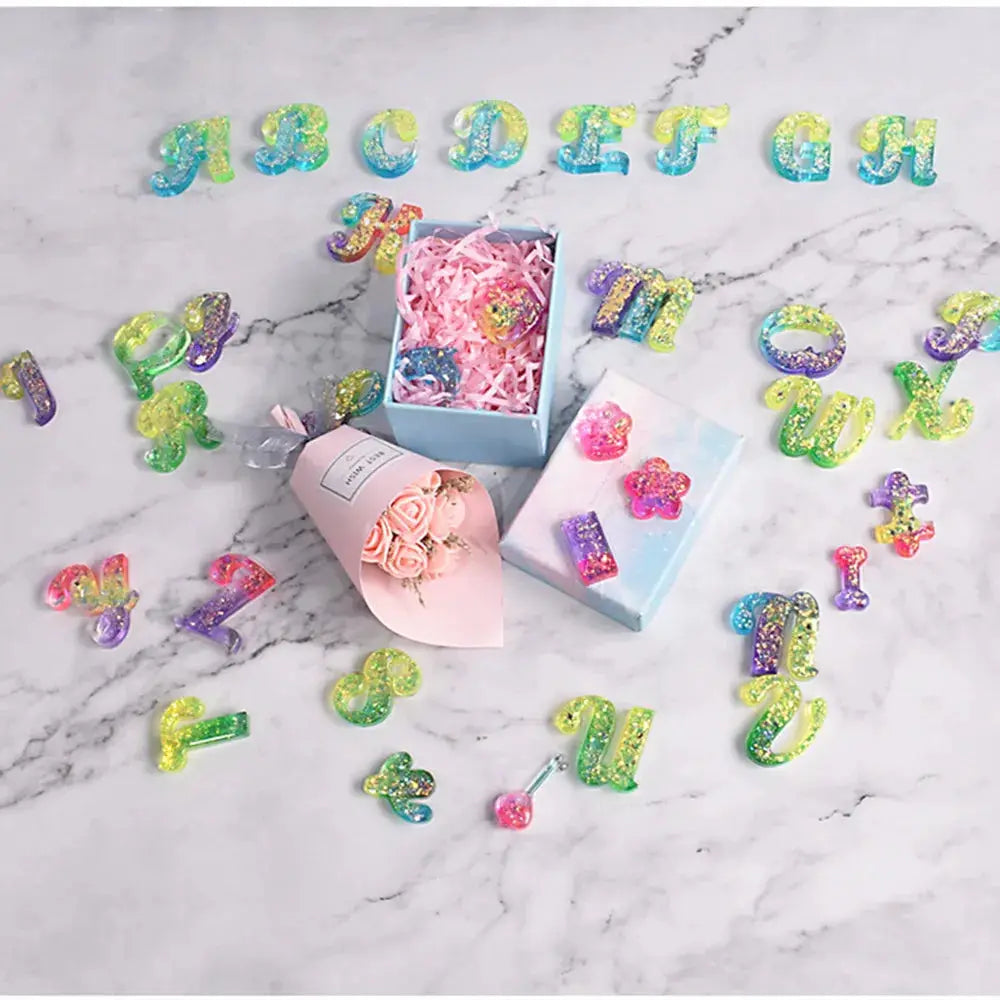 Alphabet Epoxy Resin Silicone Mold | DIY Jewelry Crafts Mould