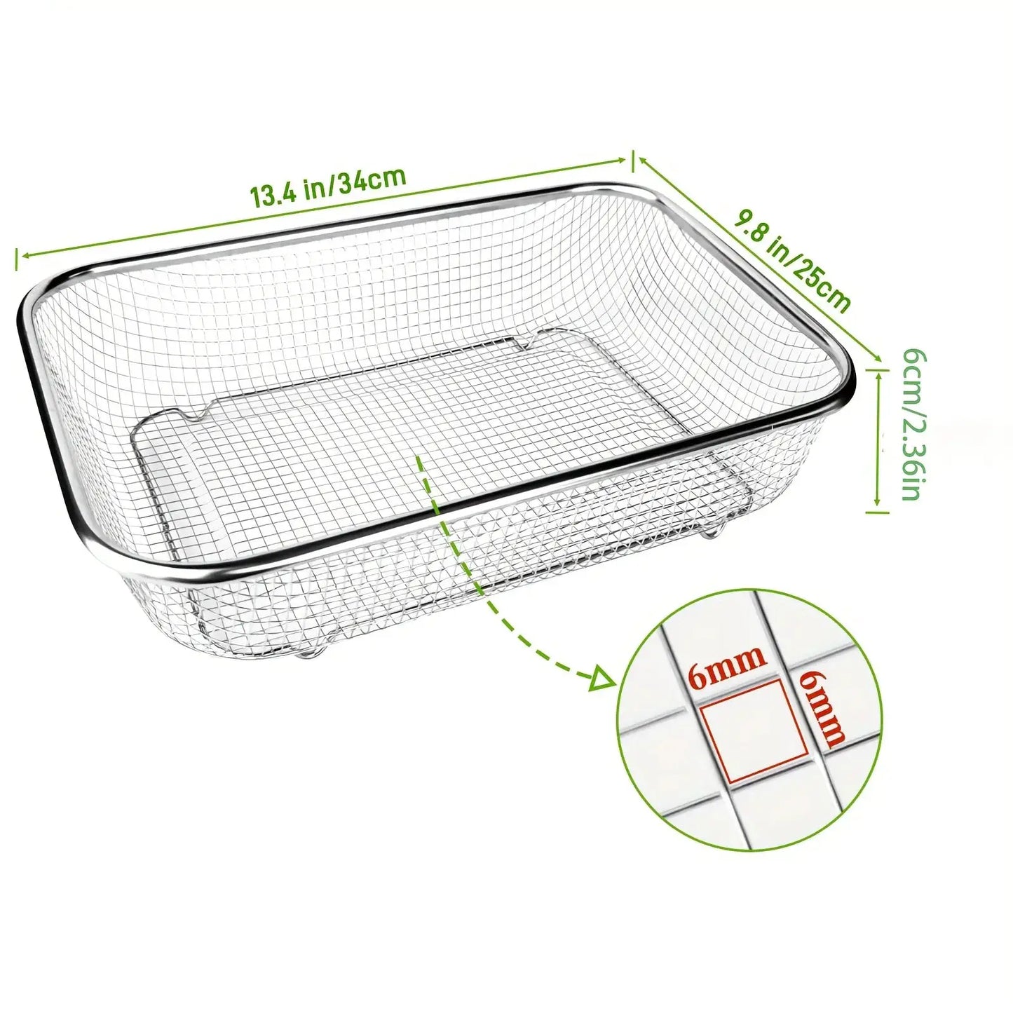 Stainless Steel Soil Sieve - Mesh Gardening Sieve for Rock Filtering, Composting and Sand, Durable and Anti-rust Hand Tools from PriceLows™