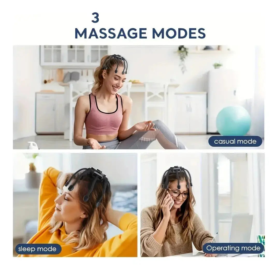 Electric Scalp Massager | 3 Modes | Battery Powered | Medium Size