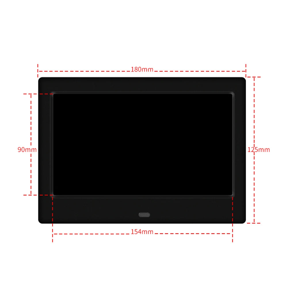 Digital Photo Frame | 7 Inch HD Display | 800x480 | 16GB Builtin Memory