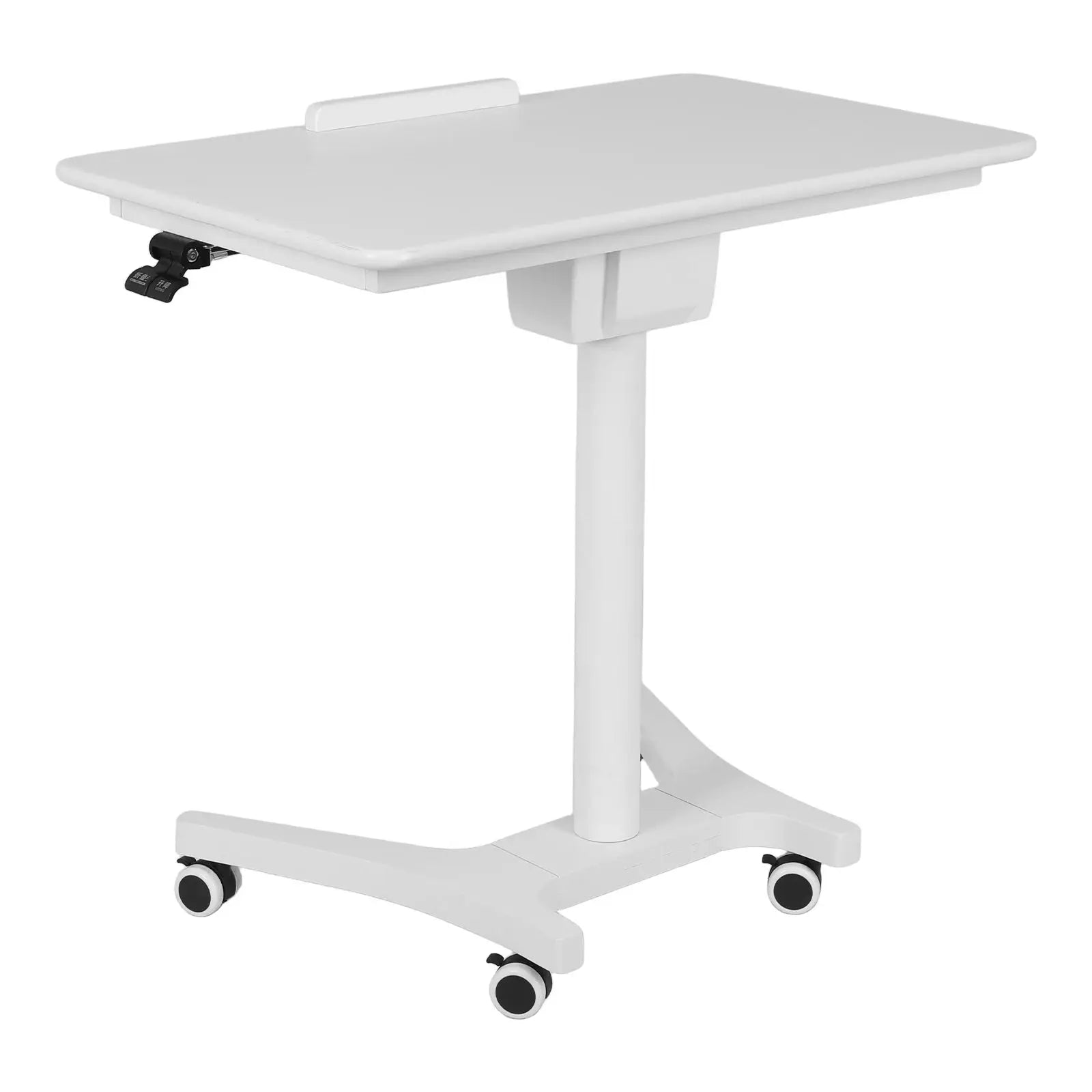 Computer Desk Height Adjustable Sit Stand Workstation with Wheels Lifting Computer Desk Folding Mobile Home Office Laptop Table from PriceLows™