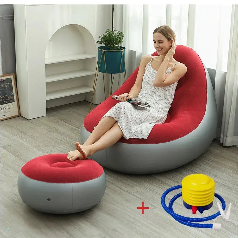 Inflatable Sofa Chair | Foldable Recliner | Indoor Outdoor Use