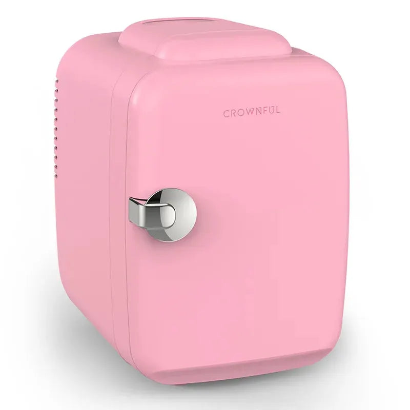 Crownful 4L Mini Fridge 110V 220V Beauty Makeup Skincare Refrigerator AC/DC Heated Cooling Beauty Refrigerator Car Mini Fridge from PriceLows™