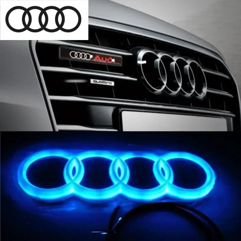 Car front grille 4D LED logo light front ring Sticker suitable for Audi A3 A4 A5 A6 A7 S3 S5 S6 S7 Q3 Q5 car supplies. from PriceLows™