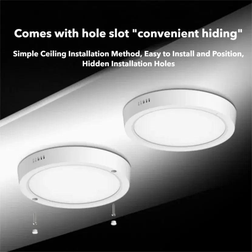 New Ultra-thin LED Ceiling Light CCT Button Dimming 3 Colors Panel Light Kitchen Bedroom Bathroom Highlight Round Ceiling Lamp from PriceLows™