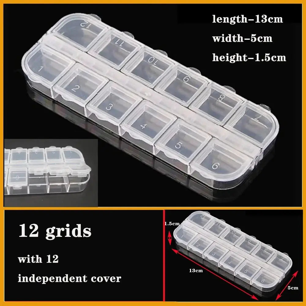 Transparent Plastic box Screw Compartment Box Jewelry Earring Display Case Container Clear Terminal Organizer Tool Storage boxes from PriceLows™