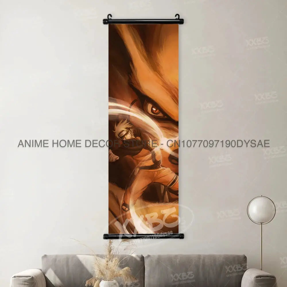 Uzumaki Naruto Posters Sasuke Home Decor Uchiha Madara Hanging Painting Might Guy Scrolls Picture Gaara Wall Art Killer B Mural from PriceLows™