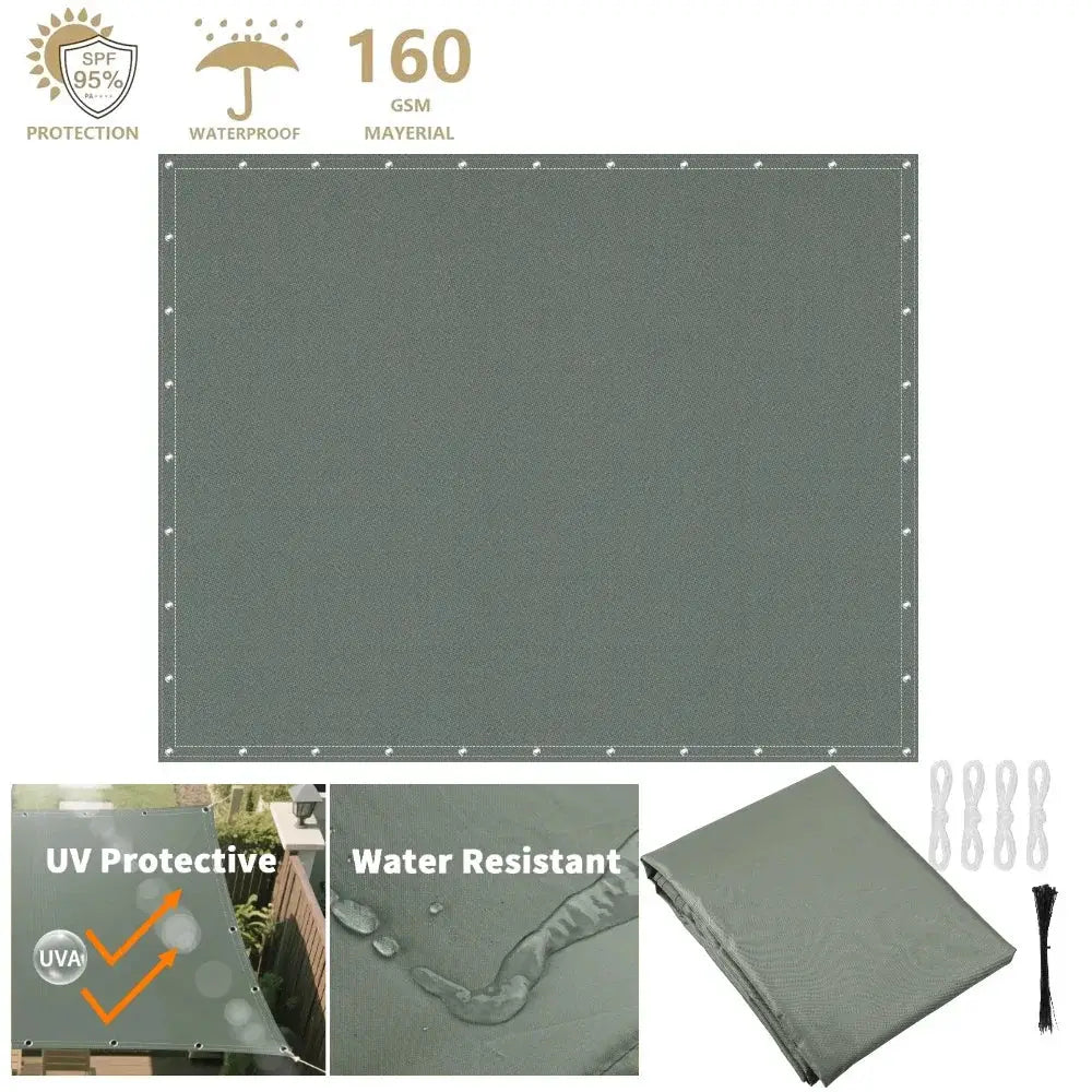 Garden Shade Sail | Poly Cotton | Waterproof | PU Coated