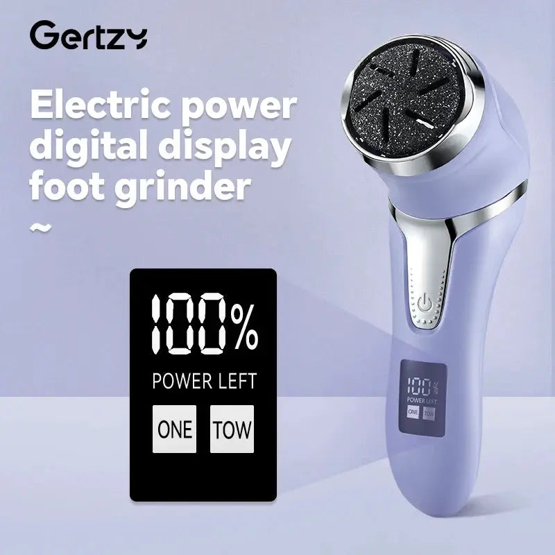 Rechargeable three head electric scab remover with chip removal vacuum cleaner, portable foot repair kit, LED display screen from PriceLows™