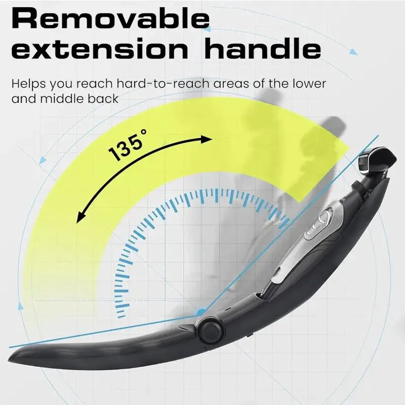 Men Back Shaver | Rechargeable 90 Min Battery | Stainless Steel Blades