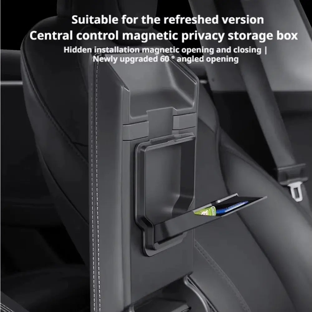 For Tesla Model Y Juniper 2025 Armrest Organizer Hidden Box Center Console Storage Box Trays For Tesla Highland 2025 from PriceLows™