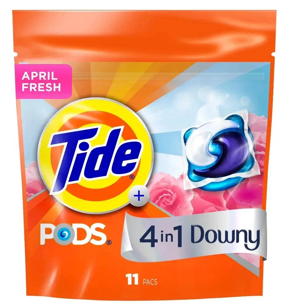 Laundry Detergent Pods | 4-In-1 Formula | April Fresh Scent | 11 Count