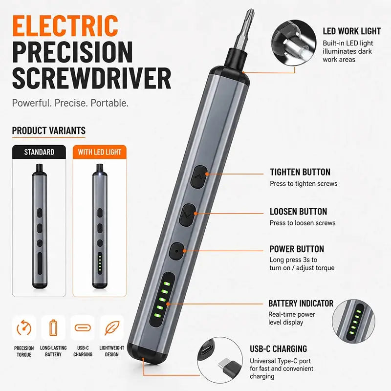 68 in 1 Precision Electric Screwdriver Set 64 Bits LED Light Rechargeable Cordless Power Screw Driver Kit For Phone Repair PC from PriceLows™