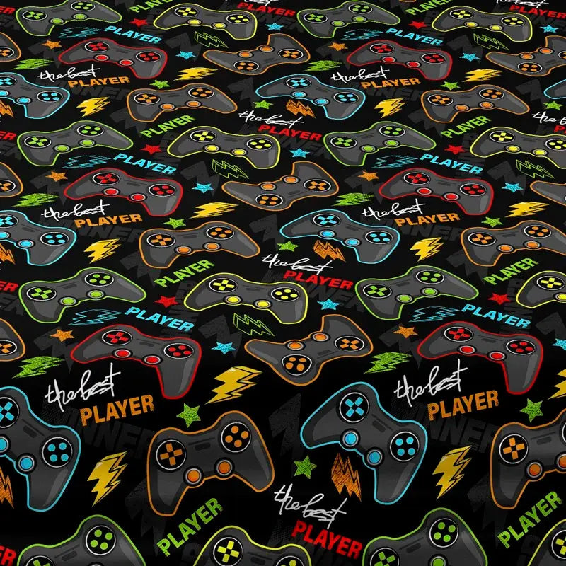 1 Cartoon Fun Printed Matte Fitted Sheet, Bedroom Printed Bed Cover, Bedding (Excluding Pillowcases) from PriceLows™