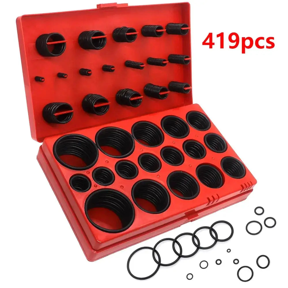419/225PCS Set Universal O-Ring Assortment 32 Size Nitrile Rubber Ring Seal O Ring Gasket for Plumbing Automotive Faucet Repair from PriceLows™