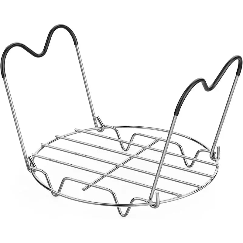 Instant Pot Steamer Rack | Stainless Steel | Silicone Handles | Fit 6 and 8 Qt