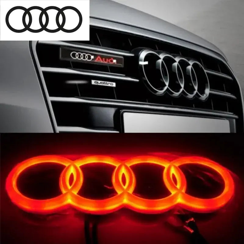 Car front grille 4D LED logo light front ring Sticker suitable for Audi A3 A4 A5 A6 A7 S3 S5 S6 S7 Q3 Q5 car supplies. from PriceLows™