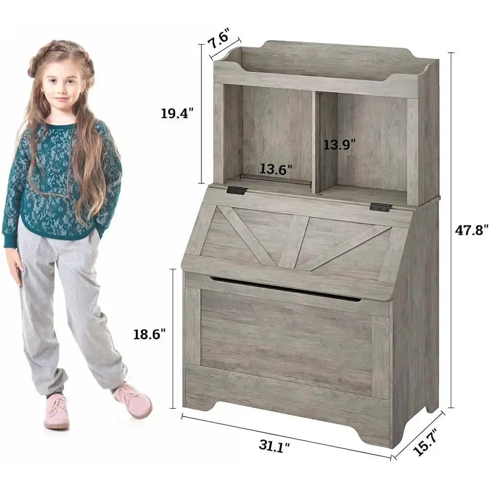 Children's Wooden Bookcase with Storage Cabinet for Toys and Books, Suitable for Boys, Girls, and Kindergarten from PriceLows™