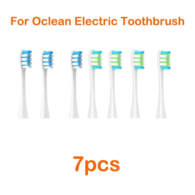 For Oclean Flow/X/ X PRO/ Z1/ F1/ One/ Air 2 /SE Brush Heads Soft DuPont Sonic Toothbrush Vacuum Bristle 7pcs Replacement Heads from PriceLows™