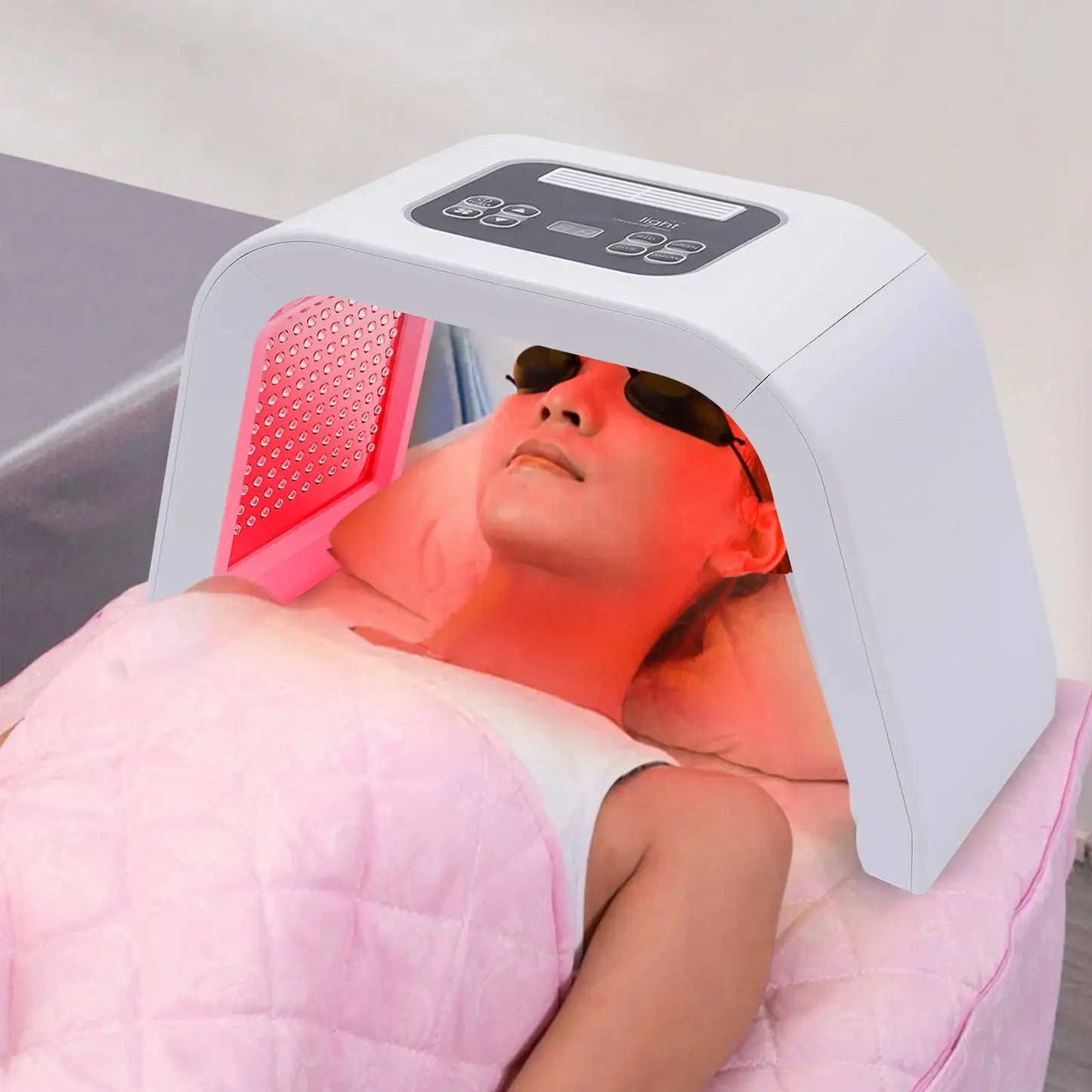 7 Color LED Light Therapy for Face, 7 in 1 Beauty Equipment for Skin Care at Home LED Mask Professional for SPA, AC100V-240V from PriceLows™