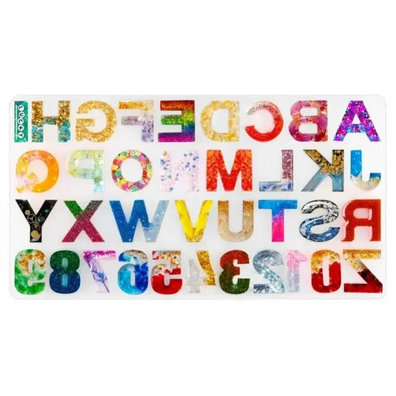 Silicone Mold | Alphabet Numbers | Epoxy Resin DIY