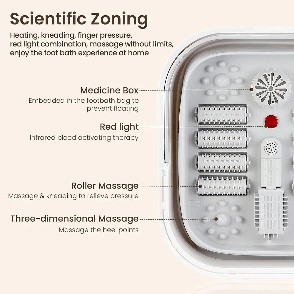 Portable Foot Bath Tub | Thermostatic Control | Foldable Design