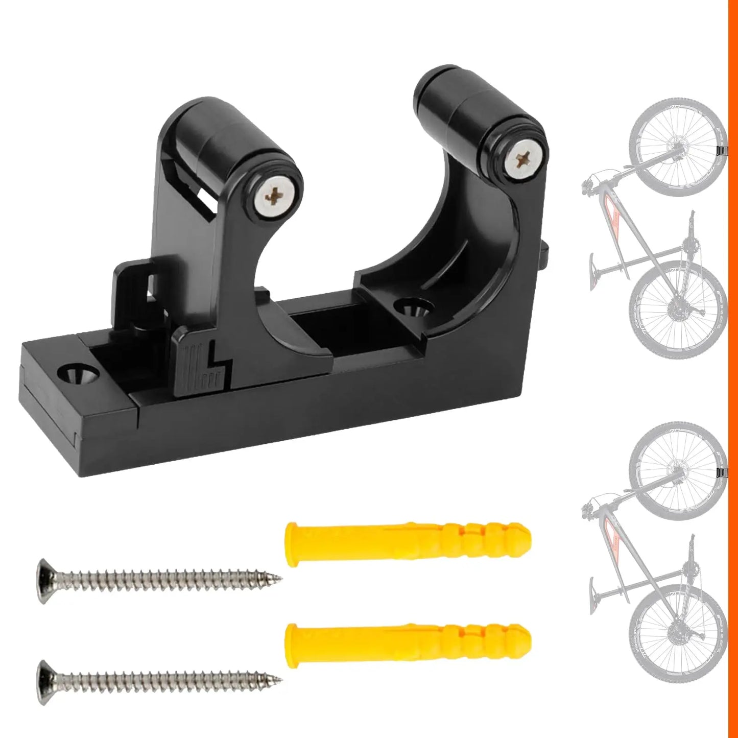 Bicycle Buckle Hooks MTB Bike Wall Holder Rack Repair Stand Hanger Mount Storage Fits 1.0-2.8 inches Tube Bicycle Parking Rack from PriceLows™