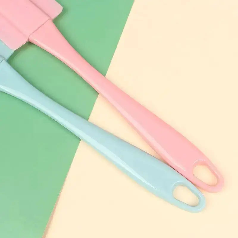 1 Set/2 Sets Silicone Spatula Kitchen Baking Tool Pink Non-Stick Cake Cream Scraper from PriceLows™