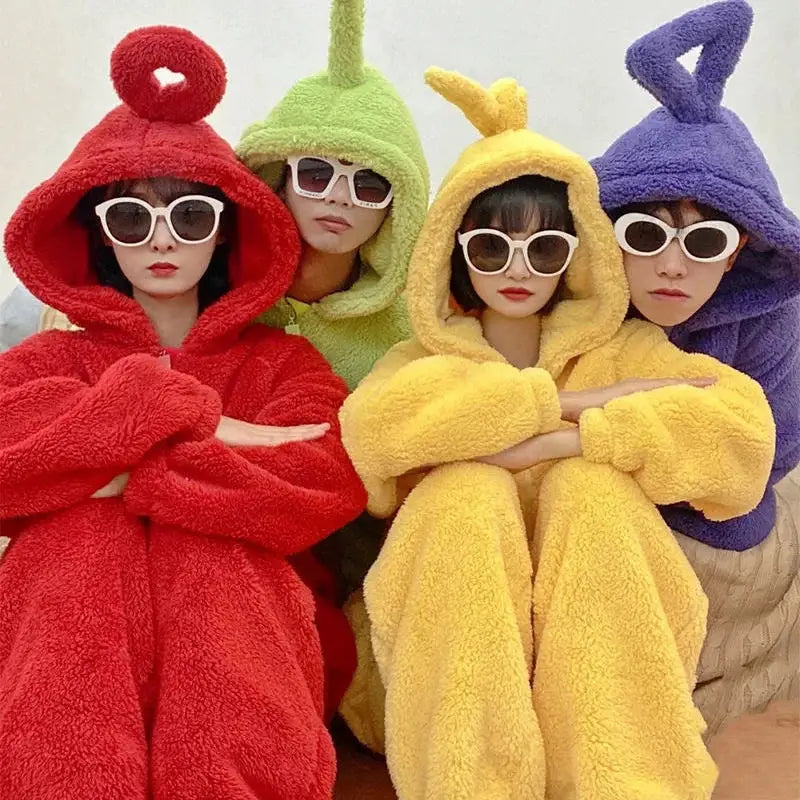 Adults Kids Onesies Soft Long Sleeves Pajamas Dipsy Tinky Winky Po Lala Costumes Home Clothes Women Unisex Homewear from PriceLows™