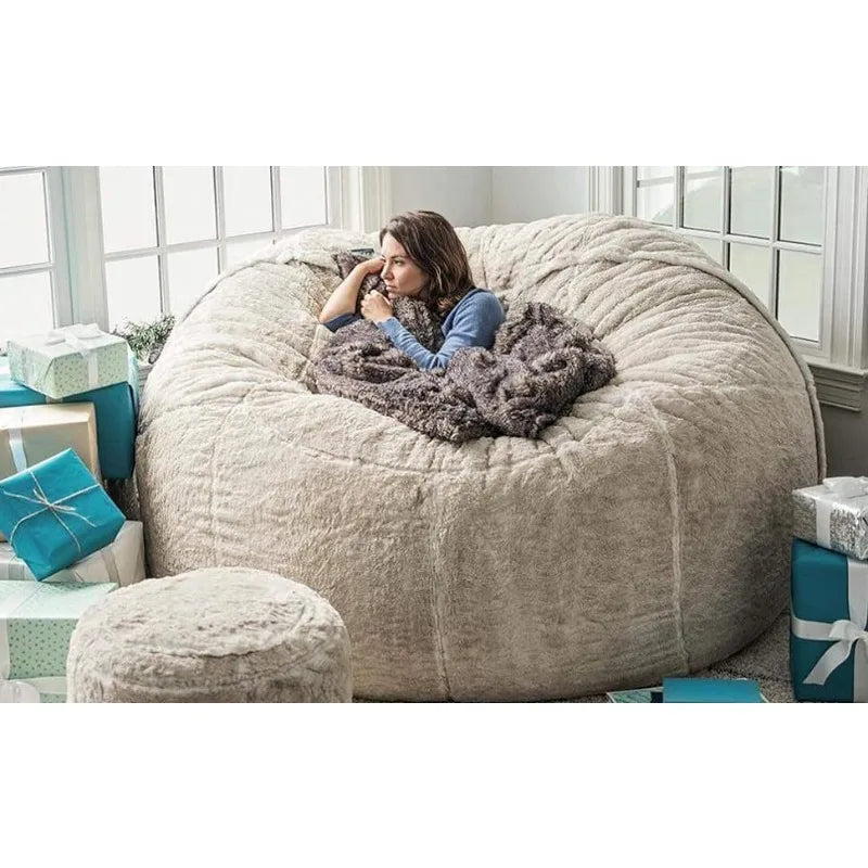 Bean Bag Cover | Arctic Velvet Fabric | Removable And Washable | Single
