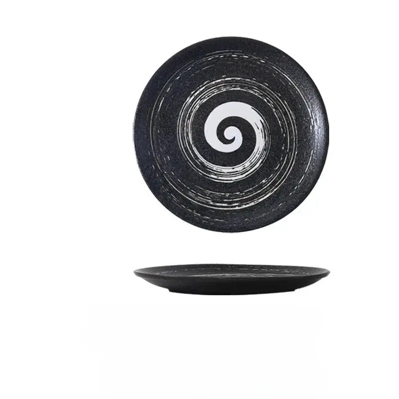 High Appearance Level Japanese Ceramic Tableware Bone Dish Home Platter Western Steak Plate Pasta Salad Fruit Porcelain Plate from PriceLows™